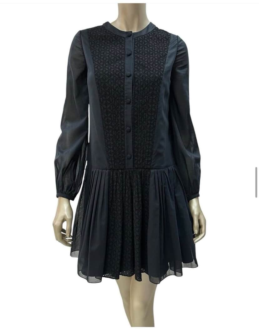 Saint Laurent Saint Laurent  Mid-length dress Sz.38 Pre-Owned White Good condition - Front View