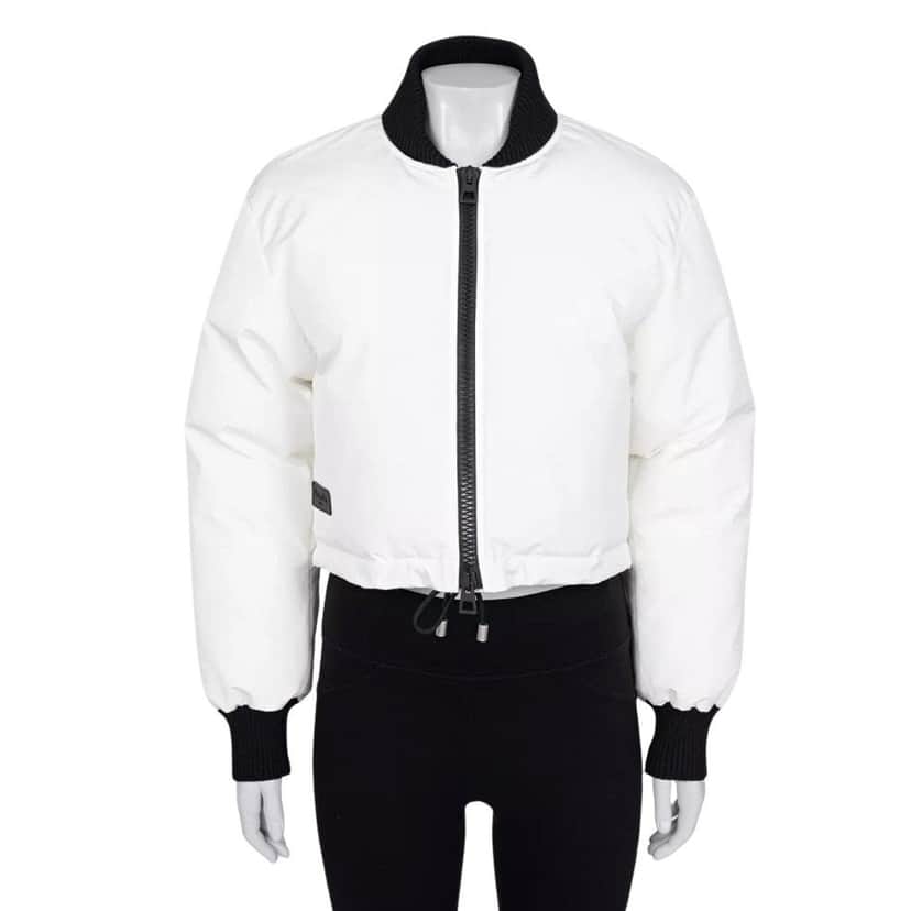 Christian Dior Christian Dior Cropped Logo Jacket Sz.38/ M Pre-owned White Good condition - Front View