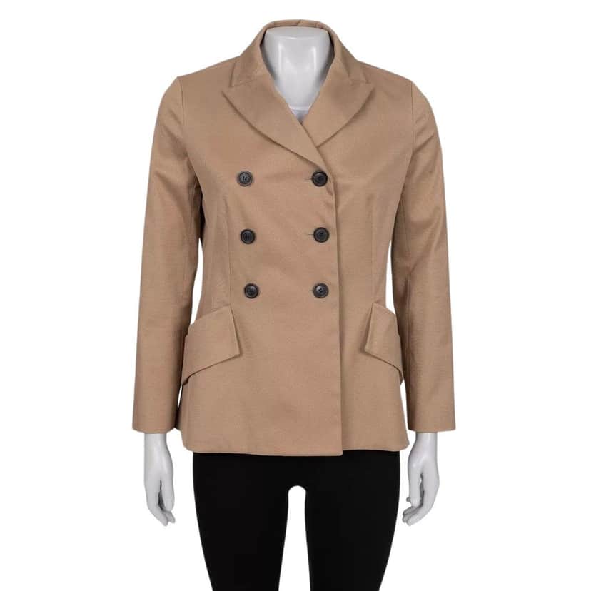 Christian Dior Christian Dior Brown Corduroy Double-Breasted Jacket Sz.40/L Pre-owned Brown Cotton Good condition - Front View