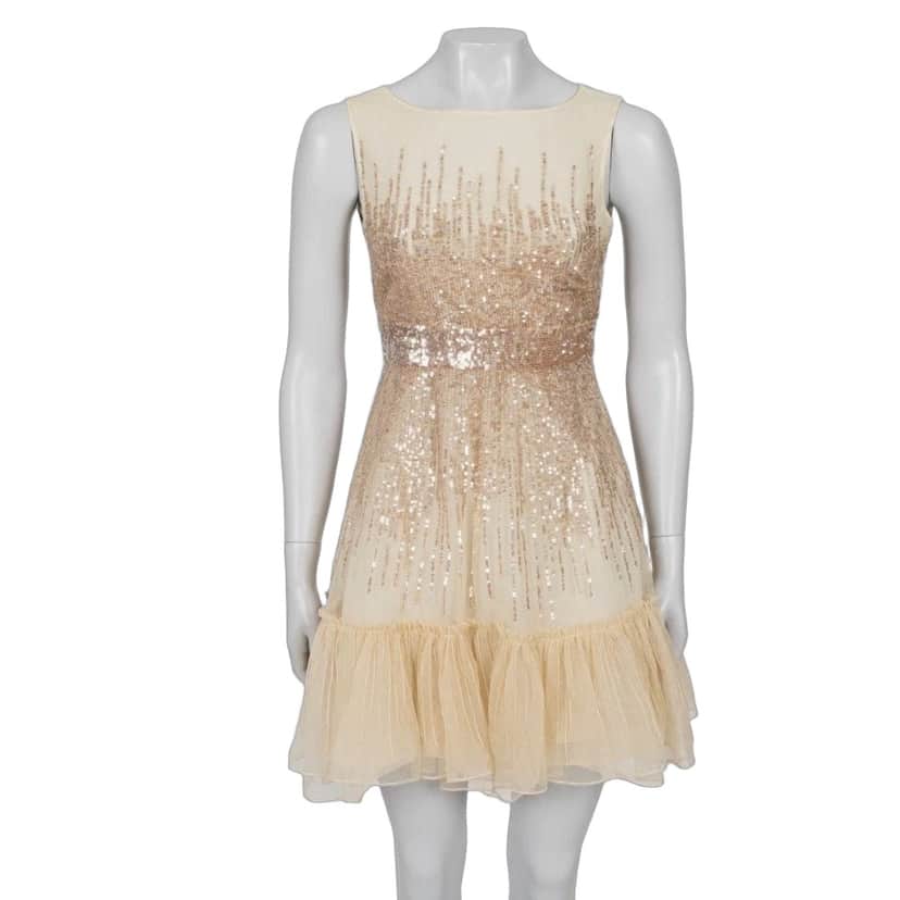 Valentino Valentino Red Sequin Mini Dress - Size XS pre-owned Red Good condition - Front View