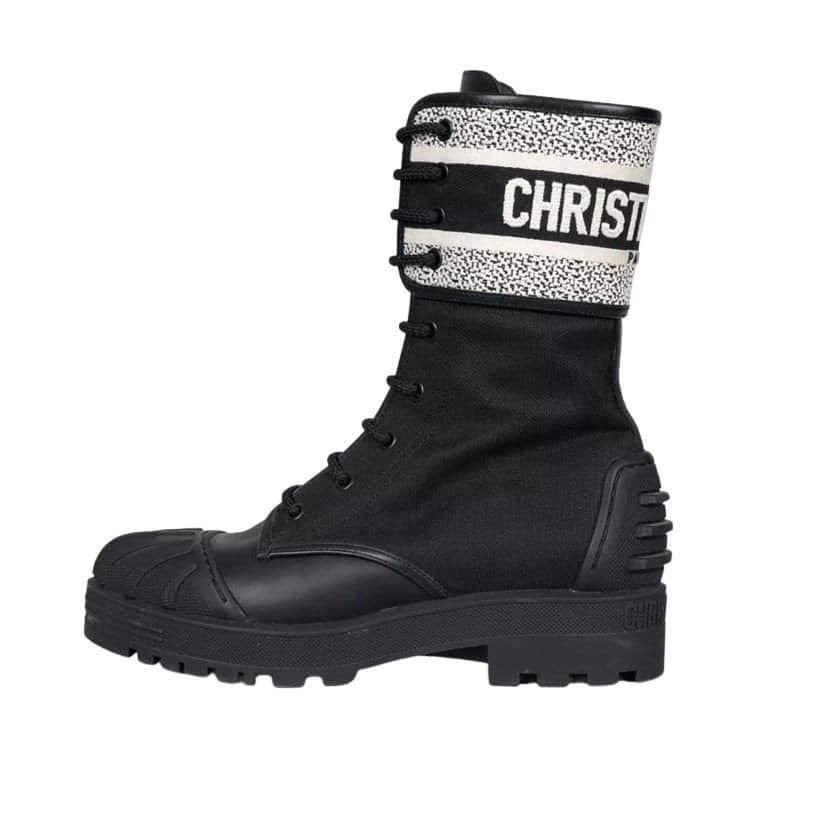 Christian Dior Christian Dior D-Major Black Leather Boots - Size 38.5 Pre-owned Black Leather Good condition - Front View