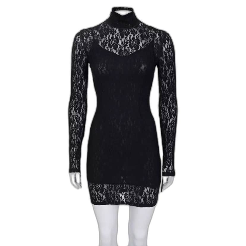 Dolce & Gabbana Dolce & Gabbana Black Lace Dress - Size XS Pre-owned Black Lace Good condition - Front View