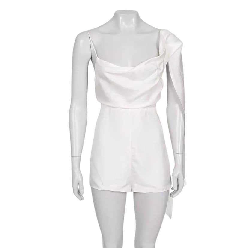 Christian Dior Christian Dior White Open Back Jumpsuit - Size XS/34 Pre-owned White Never worn - Front View