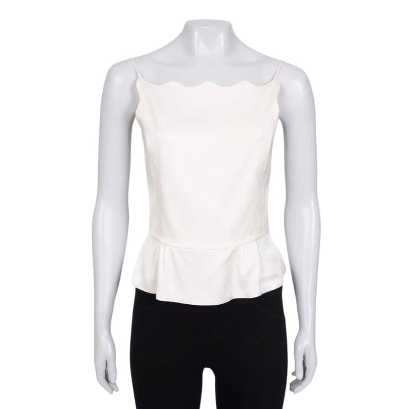 Chanel Chanel Silk Fitted Tank Top Sz.40 Pre-owned Other Silk Good condition - Front View