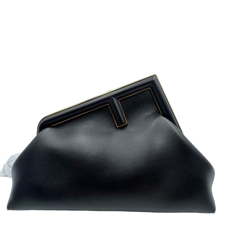 Fendi First Black Leather Very good condition - Front View