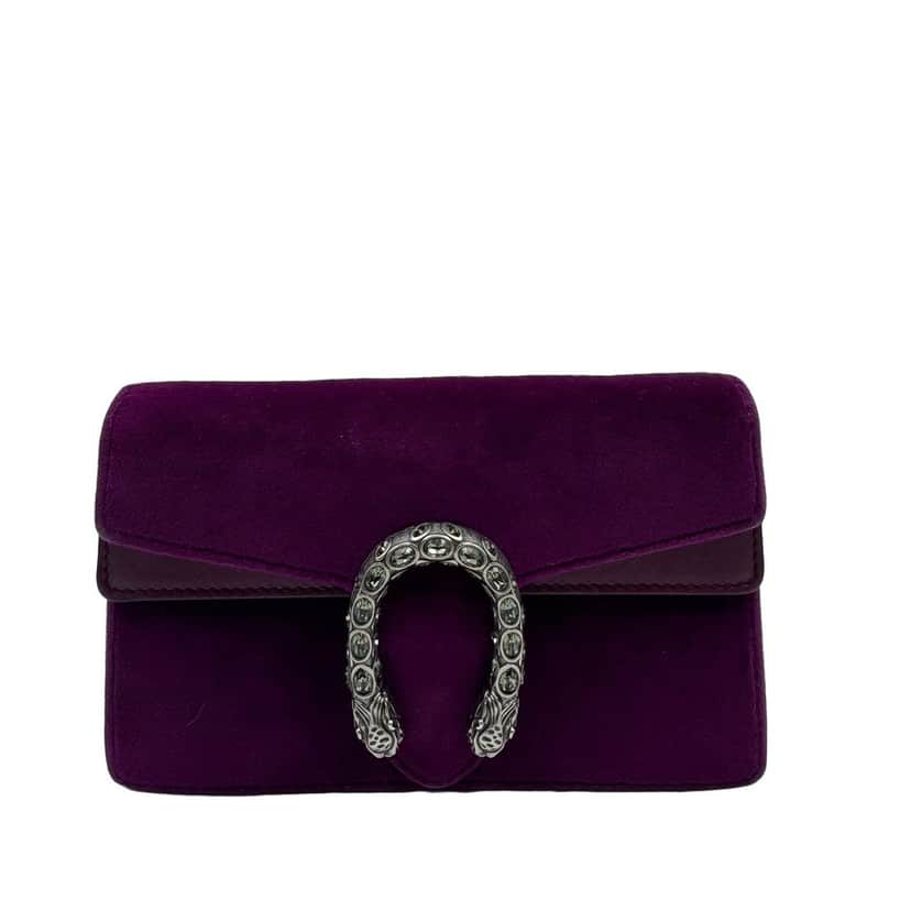 Gucci Dionysus Purple Leather Fair condition - Front View