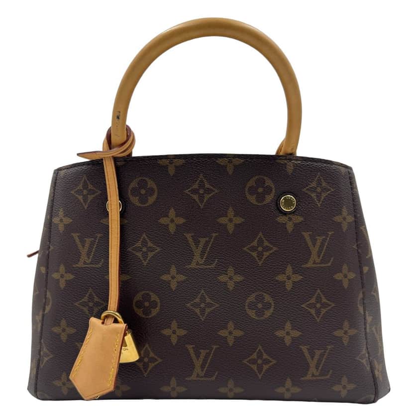 Louis Vuitton montaigne BB Brown Canvas Good condition - Front View