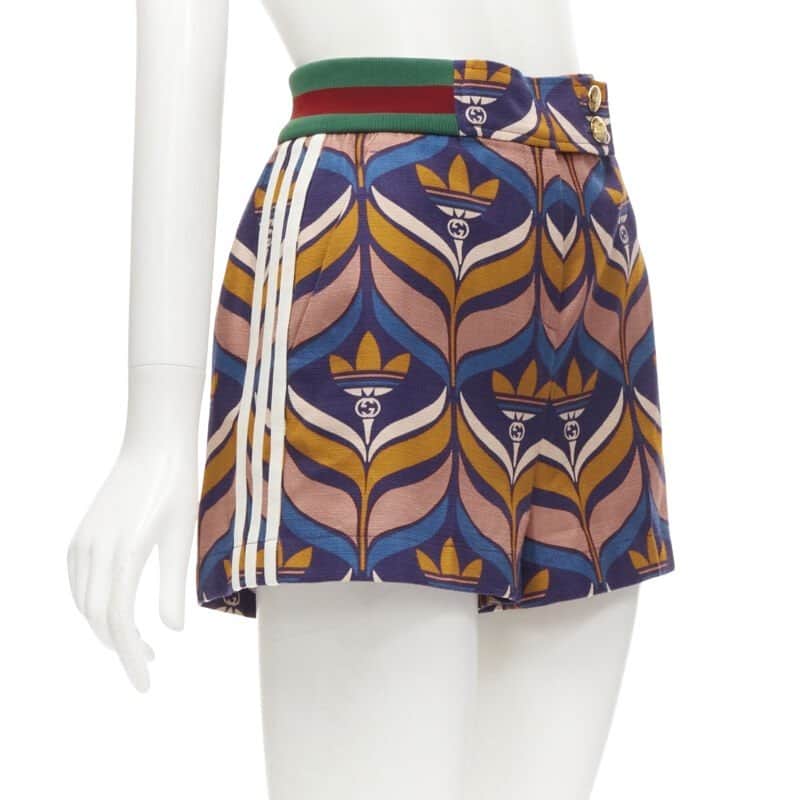 Gucci Trefoil Shorts MultiColor Cotton Never worn - Front View