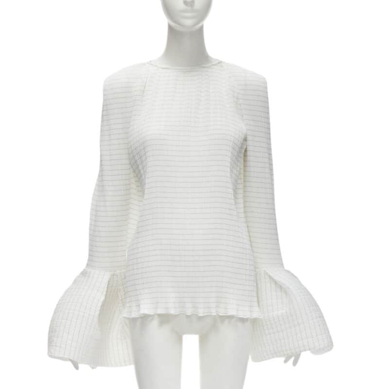 Maticevski Curve White Polyester Never worn - Front View