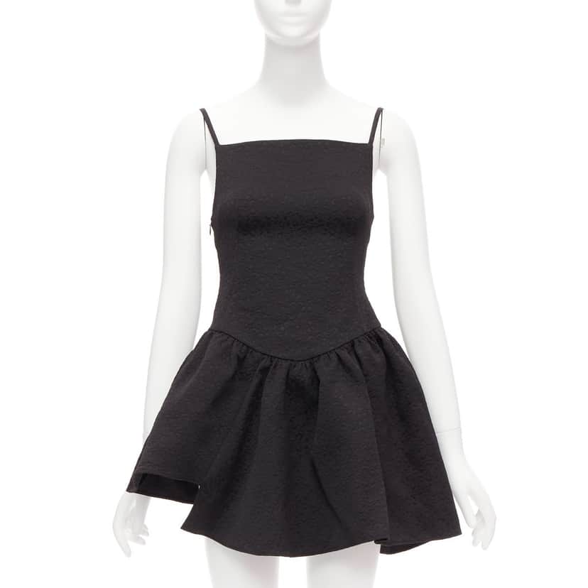 Shushu Tong Floral Cloque Dress Black Polyester Never worn - Front View