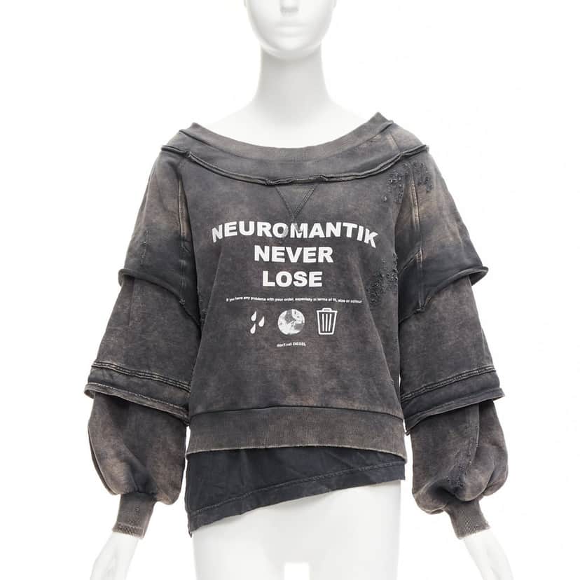 Diesel F Strat Grey Cotton Never worn - Front View