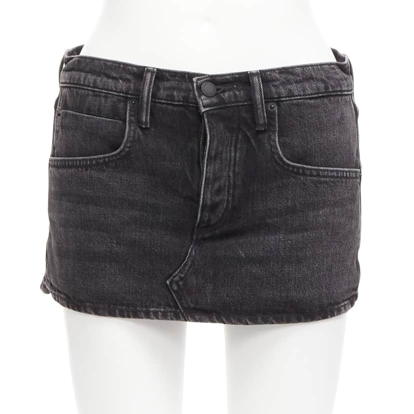 Alexander Wang Skirt Back Skorts Black Cotton Very good condition - Front View