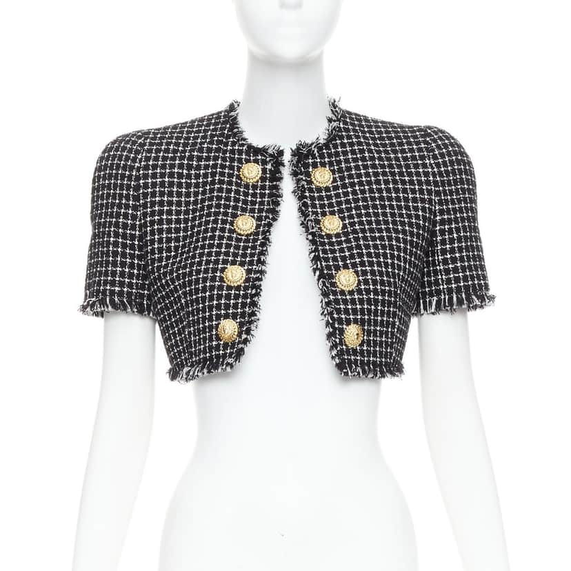 Balmain 241251F057002 Black Cotton Very good condition - Front View