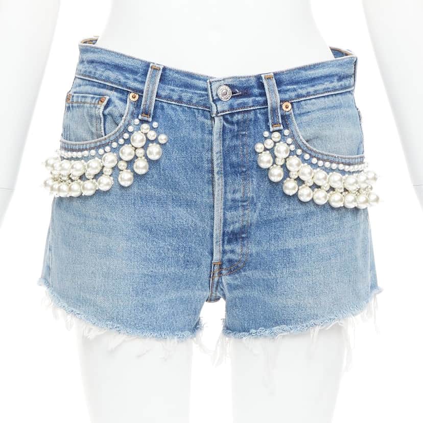 Miu Miu Product Blue Denim Very good condition - Front View