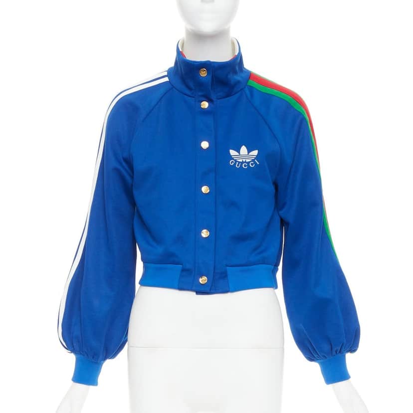 Gucci Trefoil Blue Polyester Very good condition - Front View