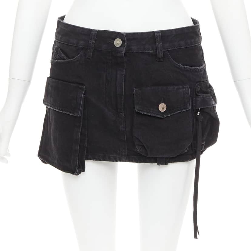 ATTICO Fay Black Cotton Very good condition - Front View