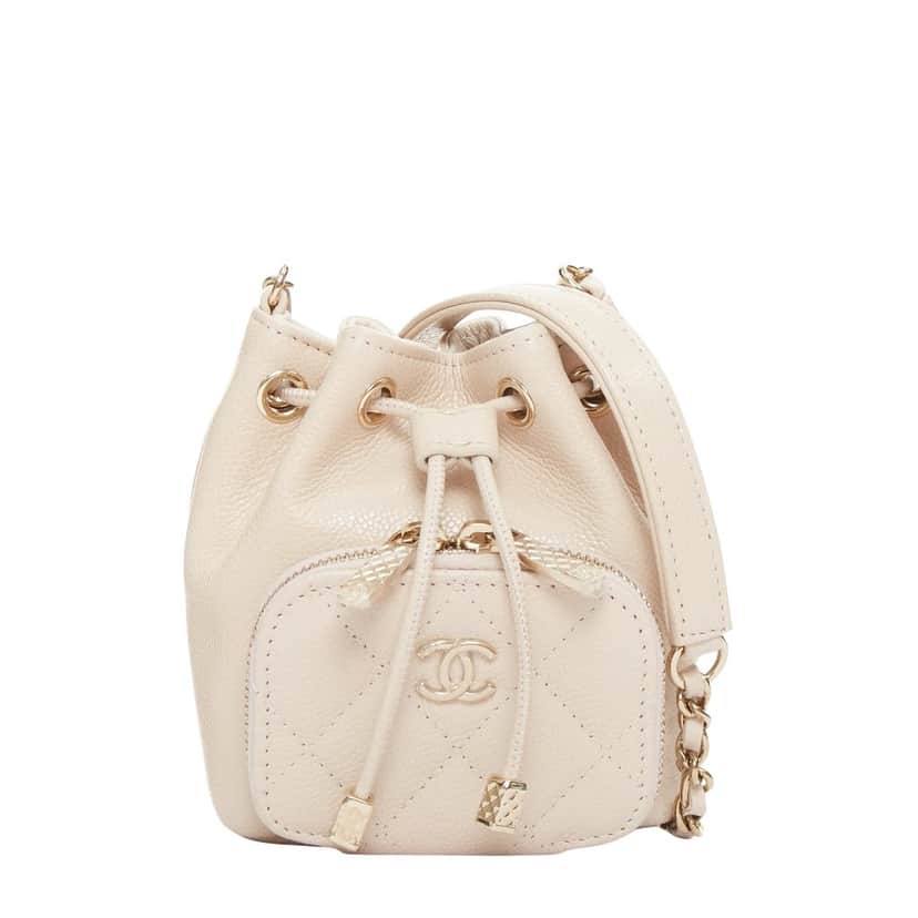 Chanel Product Beige Leather Very good condition - Front View