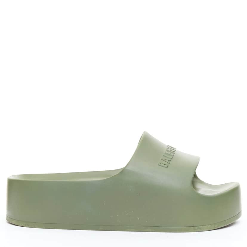 Balenciaga Chunky Green Rubber Fair condition - Front View