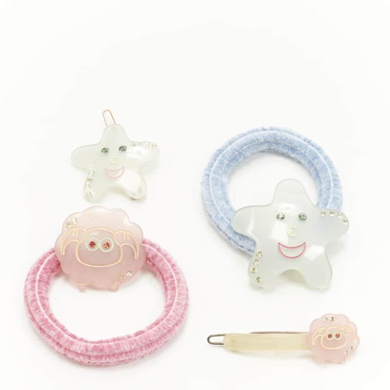 NON SIGNE / UNSIGNED Star Hair Clips Other Plastic Very good condition - Front View