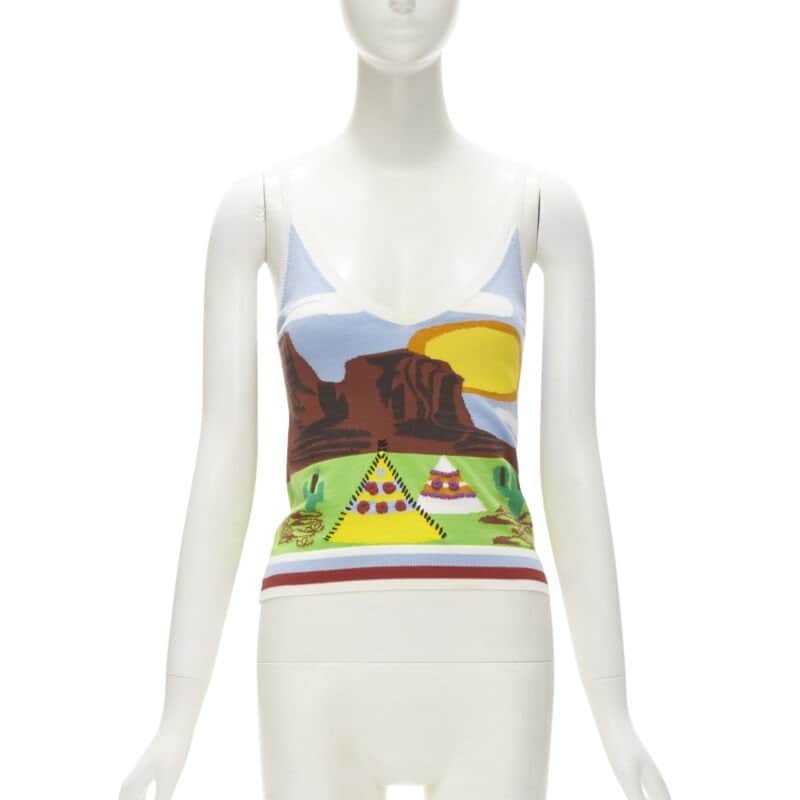 Dsquared2 Camping Knit Tank MultiColor Viscose Very good condition - Front View