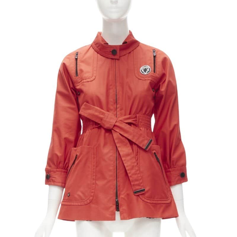 Gucci Red Elastic Waist Anorak Red Cotton Very good condition - Front View