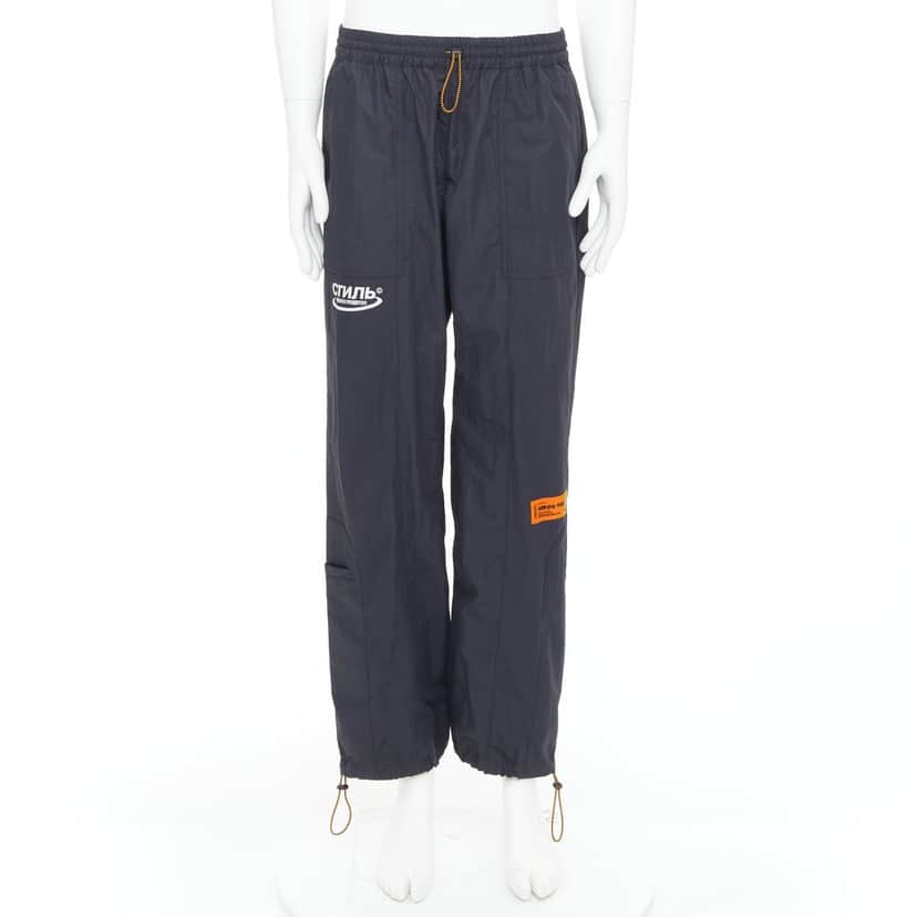 Heron Preston Patchwork Joggers Black Never worn - Front View