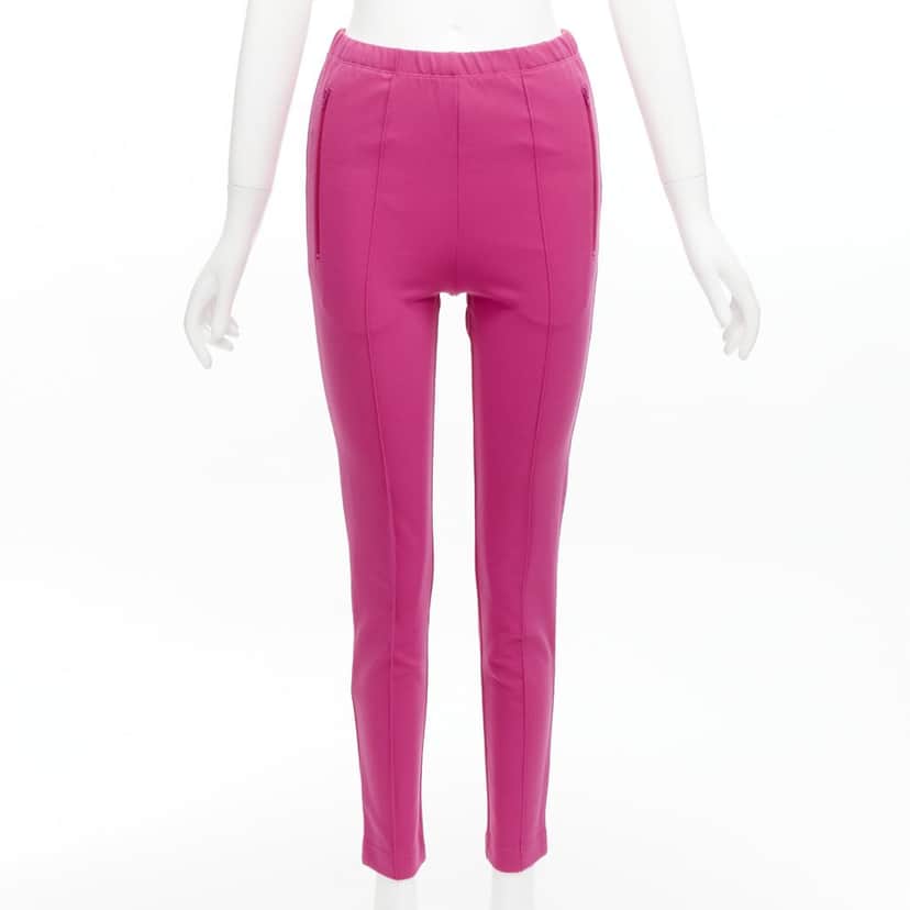 Balenciaga Pink Zip Joggers Pink Viscose Very good condition - Front View