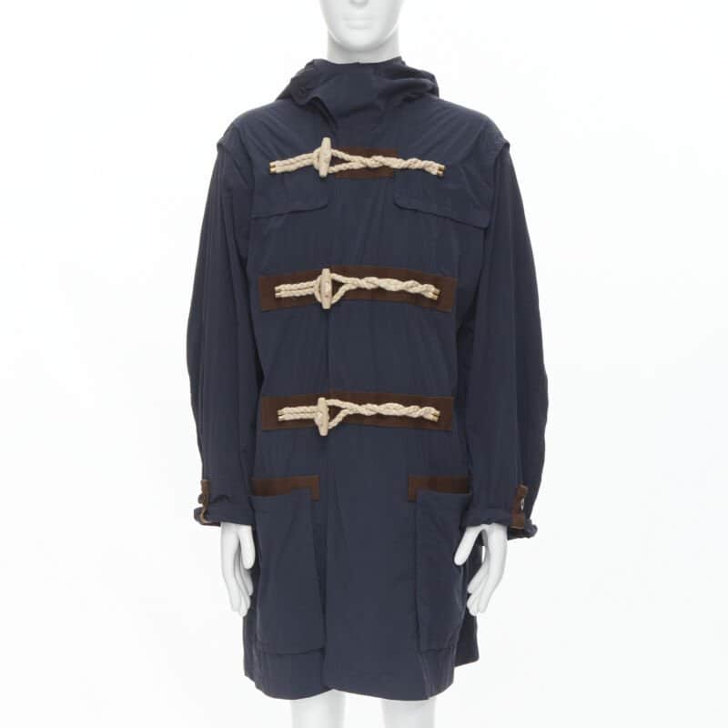 Kolor Blue Rope Toggle Anorak Navy Never worn - Front View