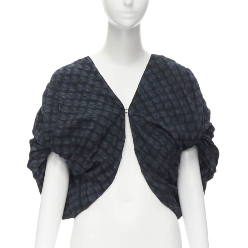 Ports 1961 Angular Collar Blazer Navy Cotton Never worn - Front View