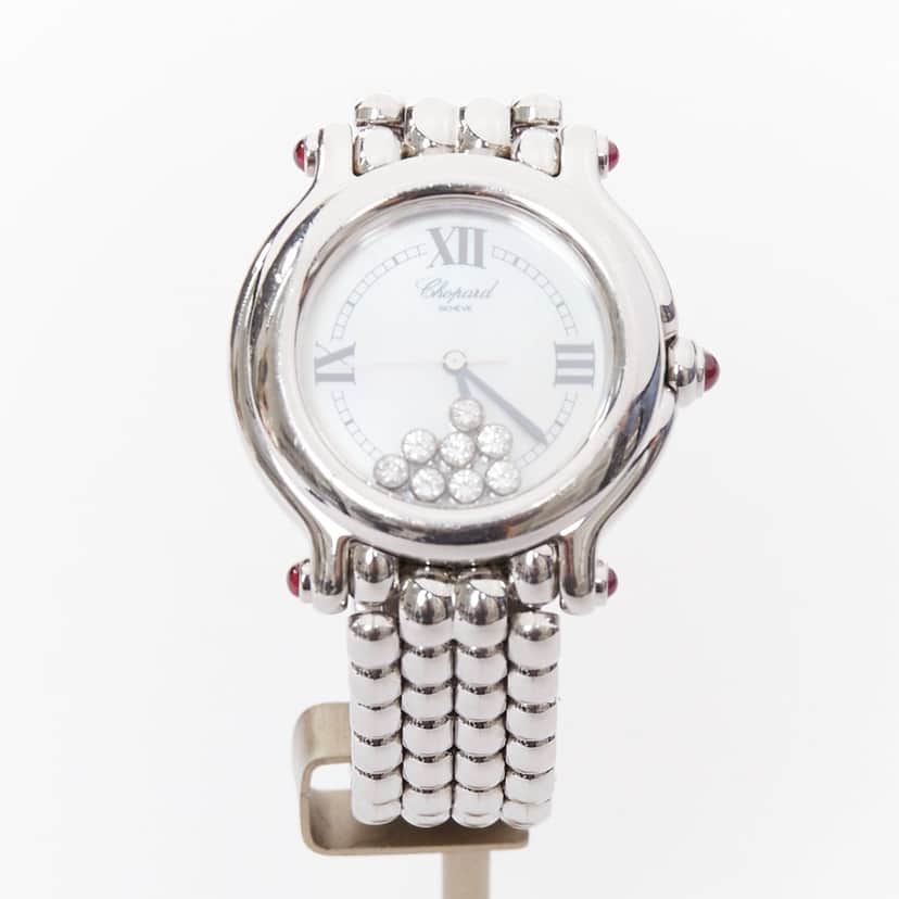 Chopard 32mm Stainless Steel Happy Sport Silver Metal Good condition - Front View