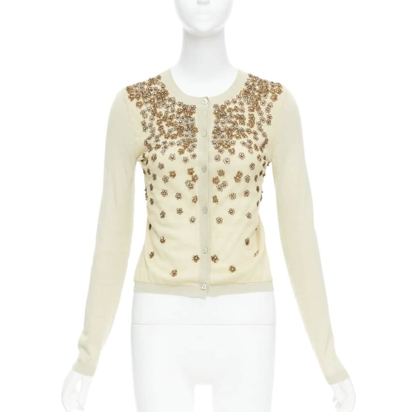 VALENTINO GARAVANI Product Beige Cashmere Good condition - Front View