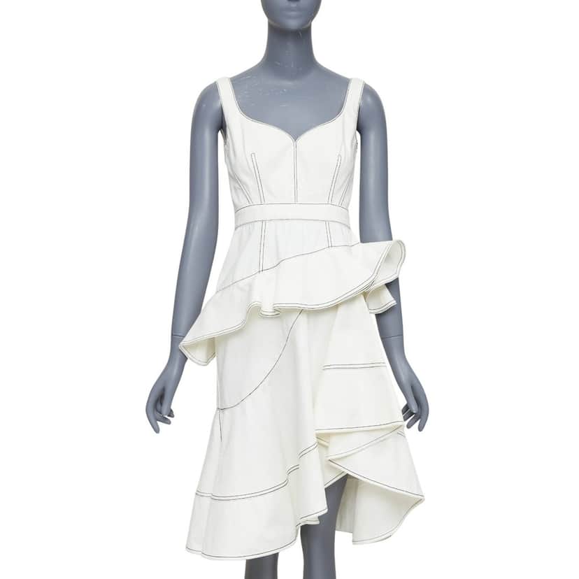 Alexander McQueen 610635QMAAU9005 Beige Cotton Fair condition - Front View