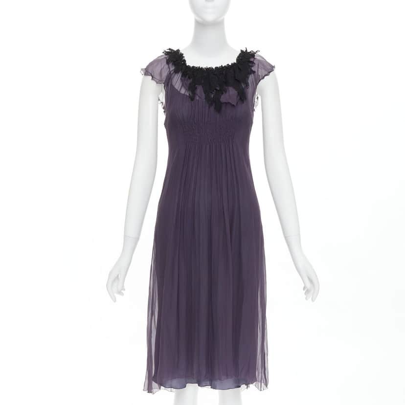 Lanvin Product Purple Silk Very good condition - Front View
