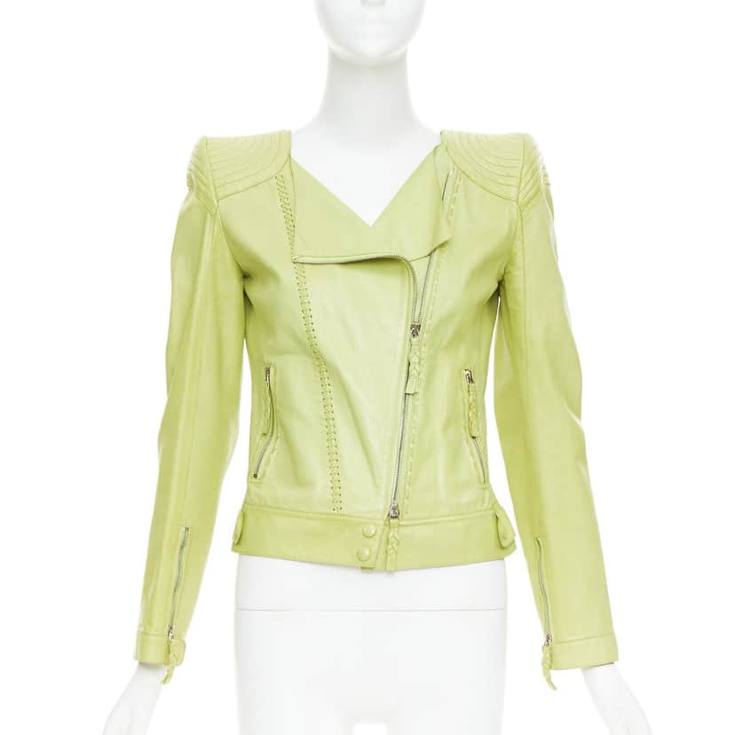 Roberto Cavalli Product Green Leather Very good condition - Front View