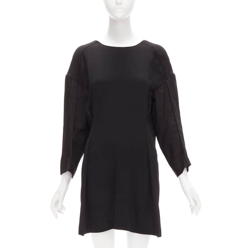 Marni Contrast Cutout Dress Black Viscose Never worn - Front View