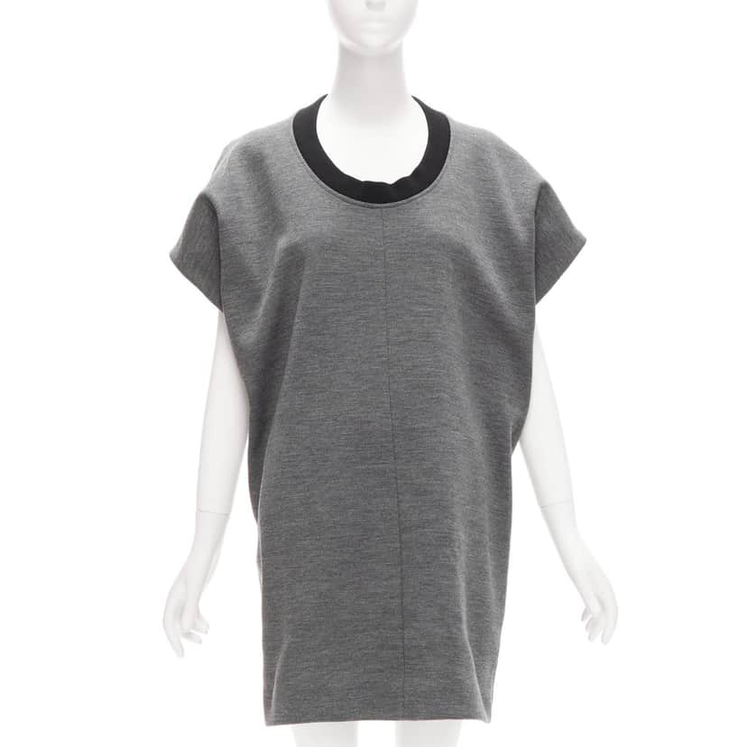 Marni 3D Boxy Dress Grey Wool Never worn - Front View