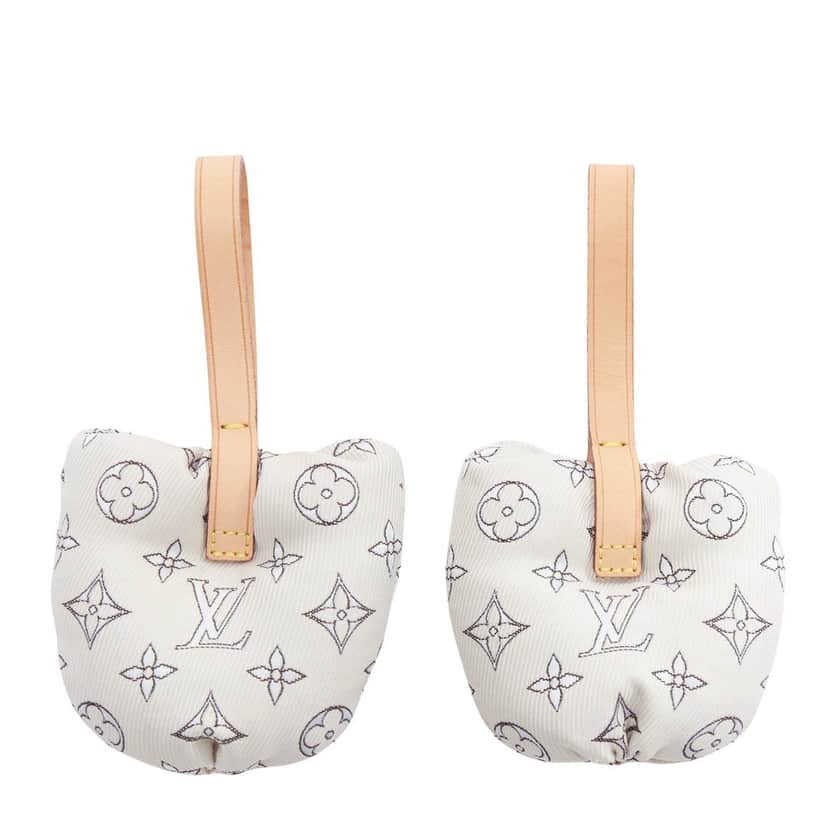 Louis Vuitton Travel Shoe Horn Beige Leather Very good condition - Front View