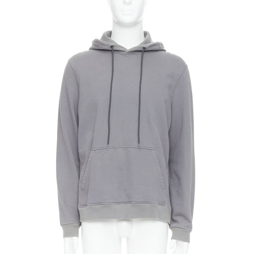 Prada Sports Logo Hoodie Grey Cotton Fair condition - Front View