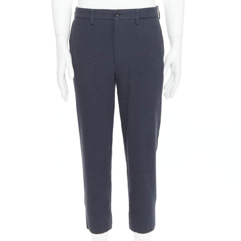 Issey Miyake Contrast Joggers Grey Wool Very good condition - Front View