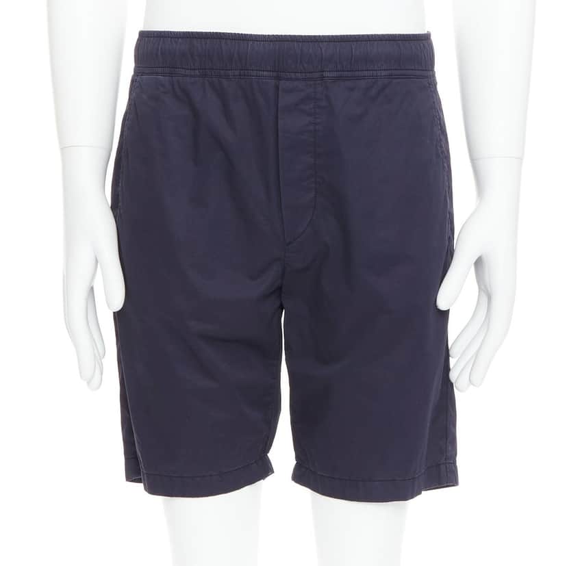 Bottega Veneta Pocketed Casual Shorts Navy Cotton Very good condition - Front View