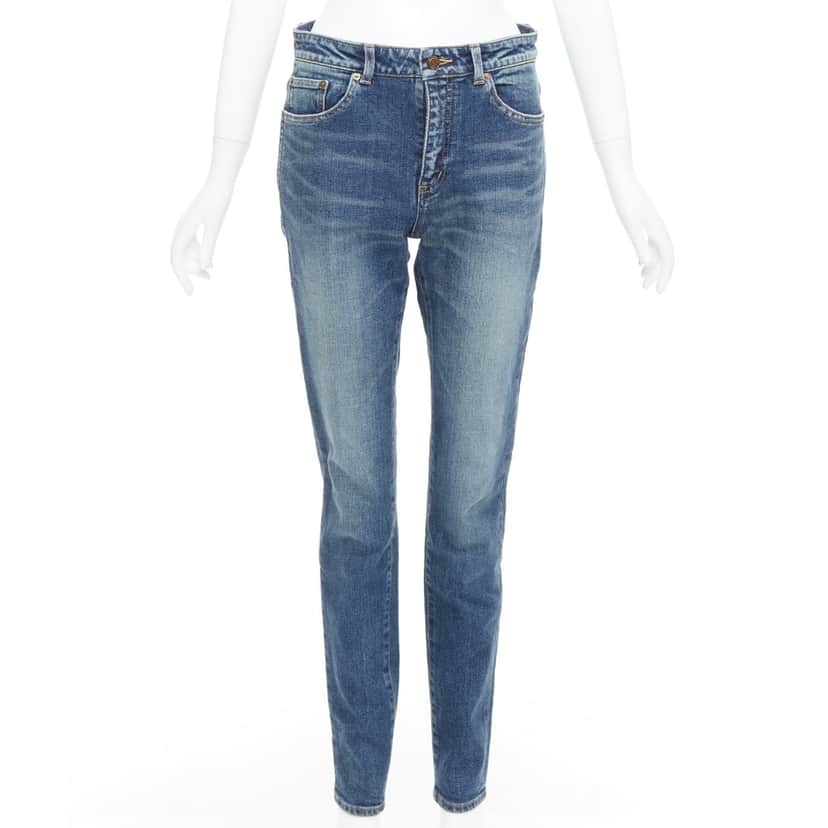 Saint Laurent D05 Blue Polyester Very good condition - Front View