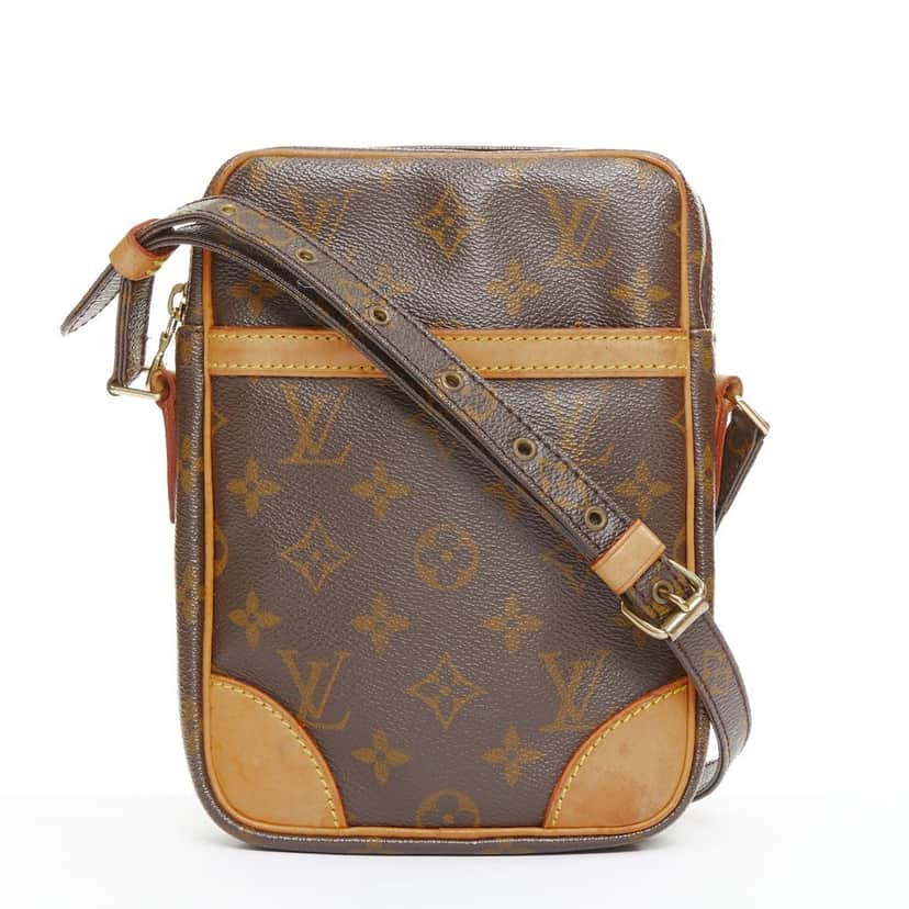 Louis Vuitton Danube PM Brown Leather Fair condition - Front View