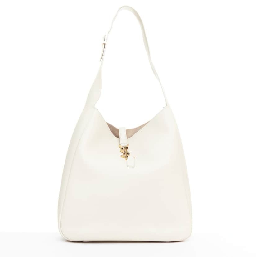 Saint Laurent Le 5 √† 7 Hobo Beige Leather Very good condition - Front View