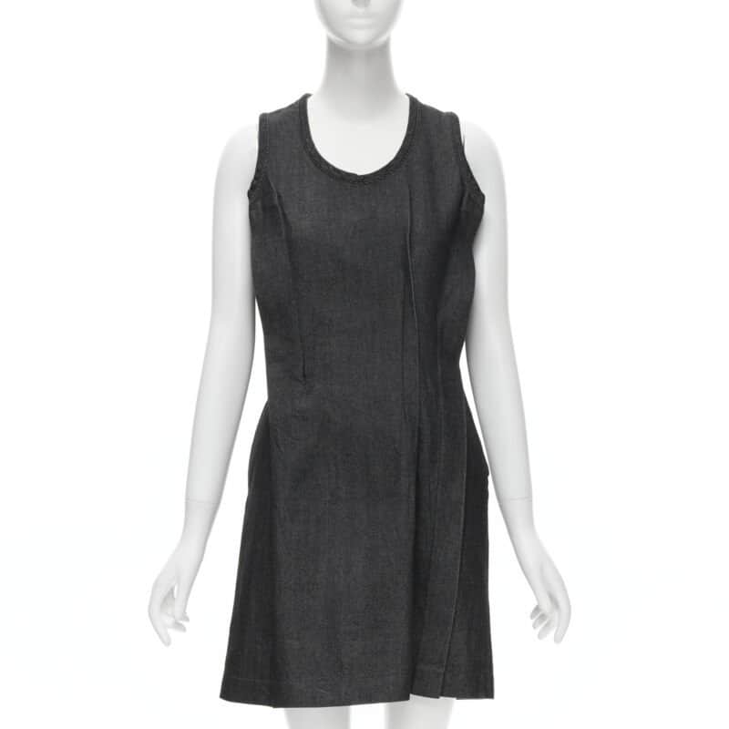 Comme Des Garcons Denim Pinched Dress Blue Never worn - Front View