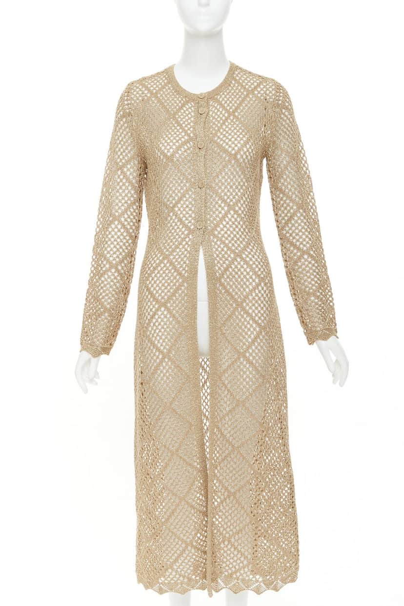 Twinset 241TP3122 Gold Viscose Very good condition - Front View