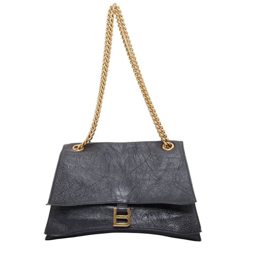 Balenciaga Crush Black Leather Good condition - Front View