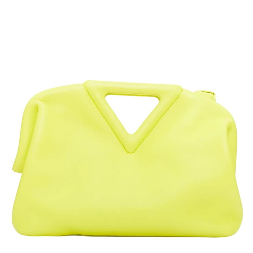 Bottega Veneta Medium Point Green Leather Fair condition - Front View