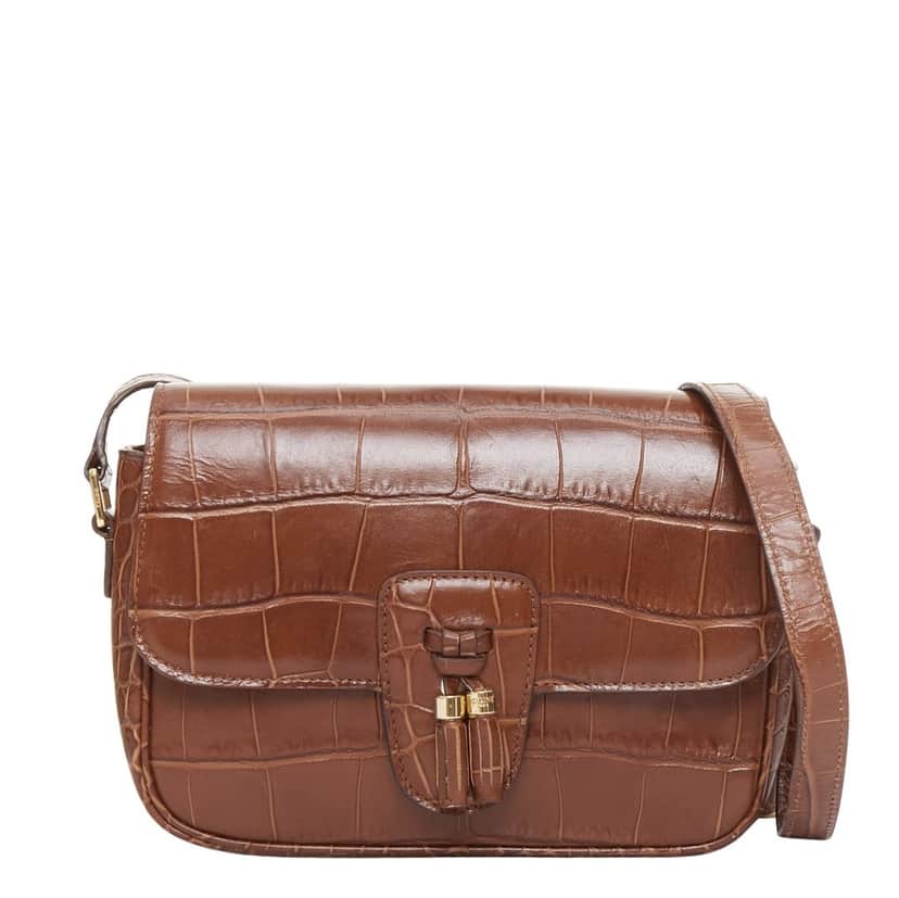 Celine Medium Tassel Brown Leather Very good condition - Front View