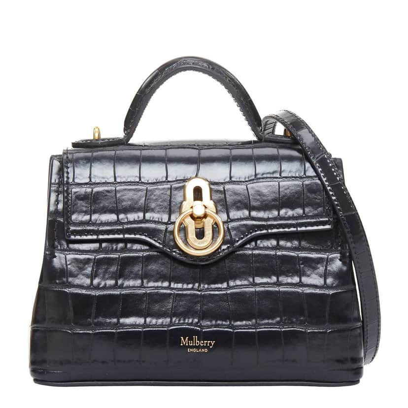 Mulberry Micro Seaton Black Leather Very good condition - Front View