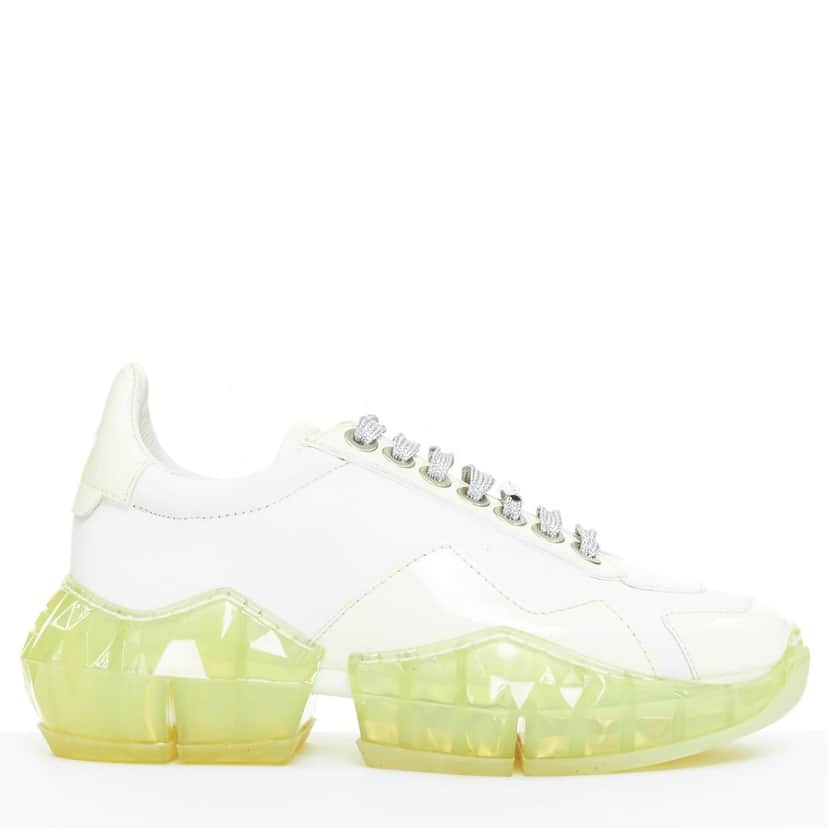 Jimmy Choo Diamond White Leather Good condition - Front View